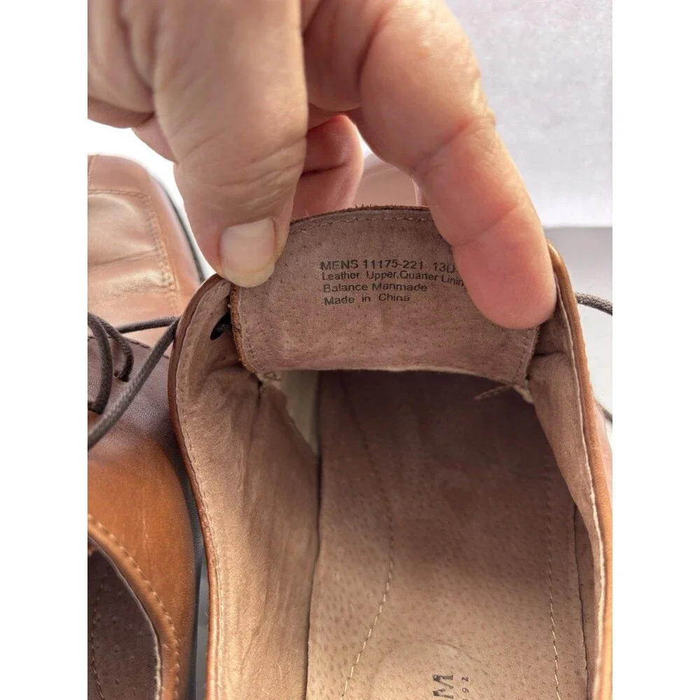 FLORSHEIM Brown Leather Oxford Men’s Dress Lace Up Shoes - Size 13 D